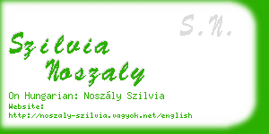 szilvia noszaly business card