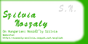 szilvia noszaly business card